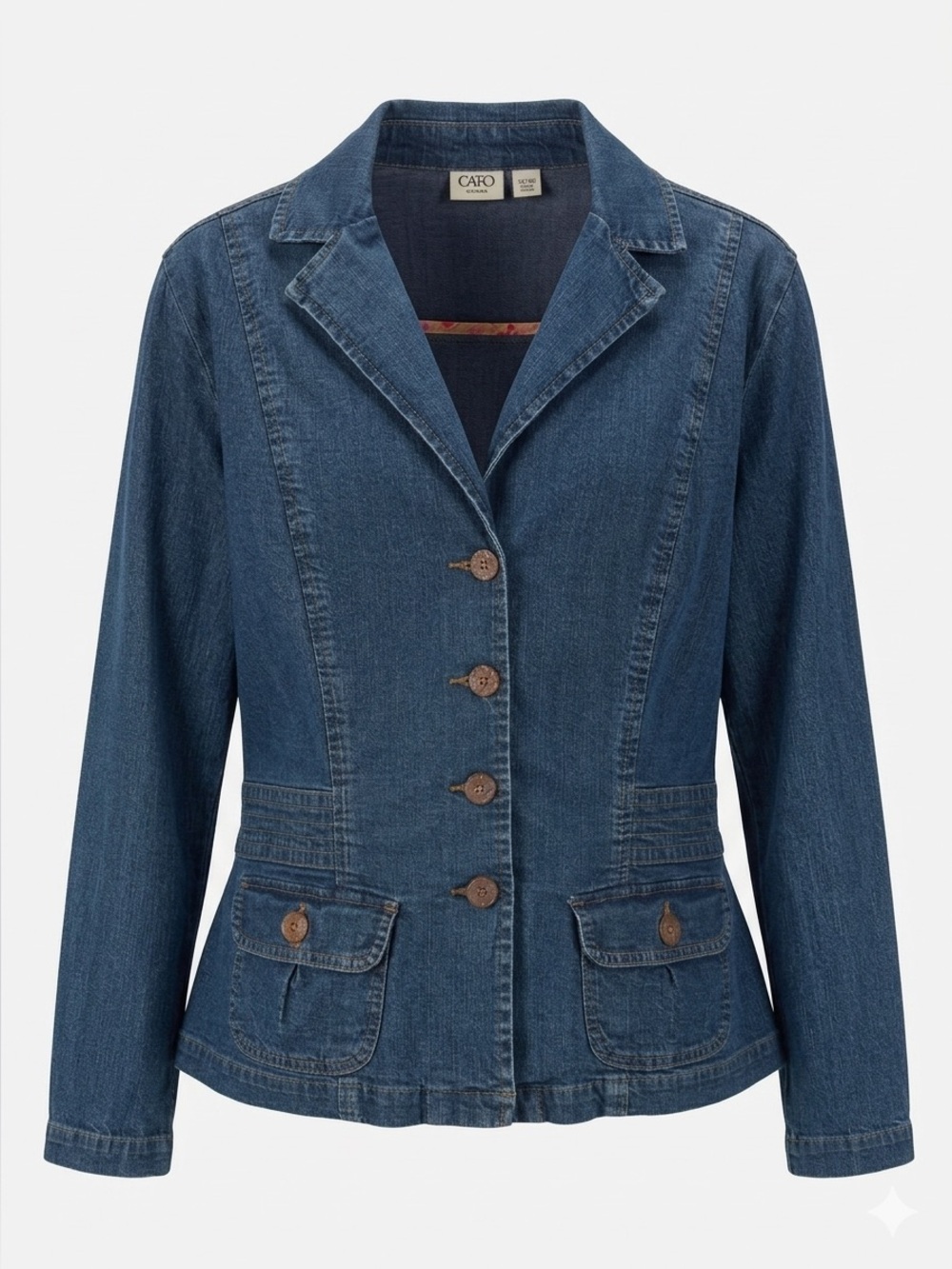 Y2K Cato Western Denim Jacket Sz 14/16W Cowboy Chic Cottage Core